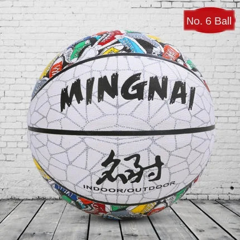 New Colorful Flower Shoes Graffiti Wear-Resistant Outdoor Basketball Limited Edition Street Trend Cool Adult No.6 7 Feel King