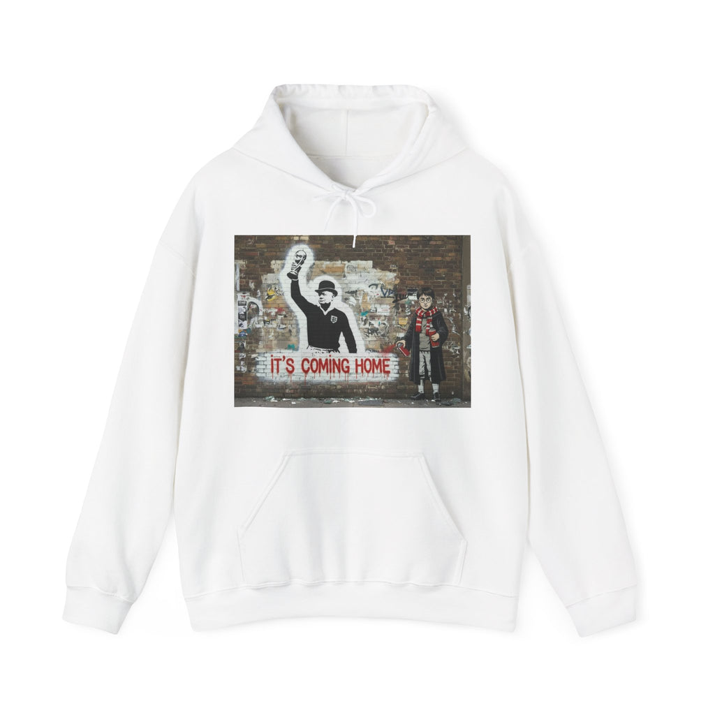 "It's Coming Home" Graphic Hoodie – Street Art Football Sweatshirt