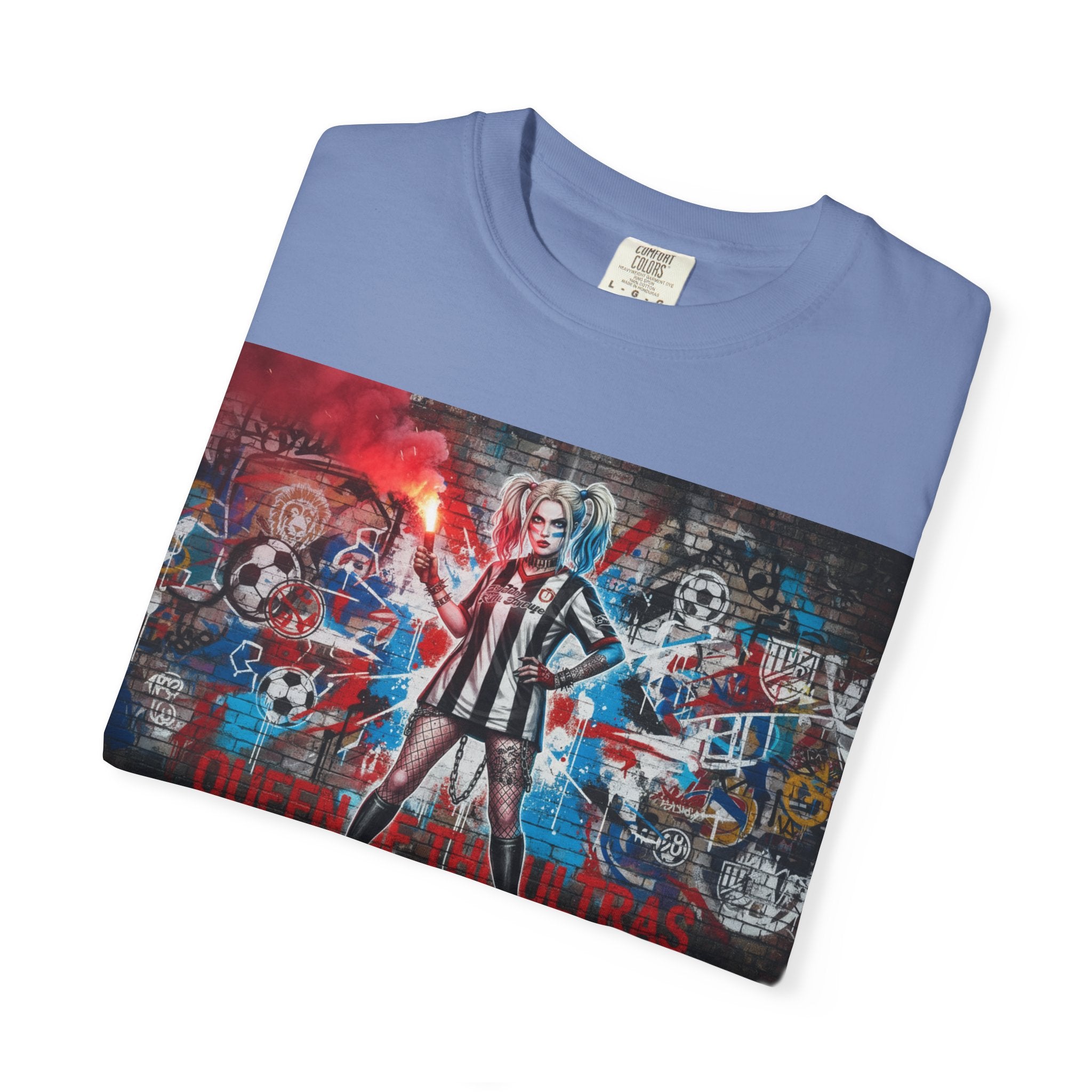 Soccer Ultras Graffiti T-Shirt — 'Queens of the Ultras' Fan Tee