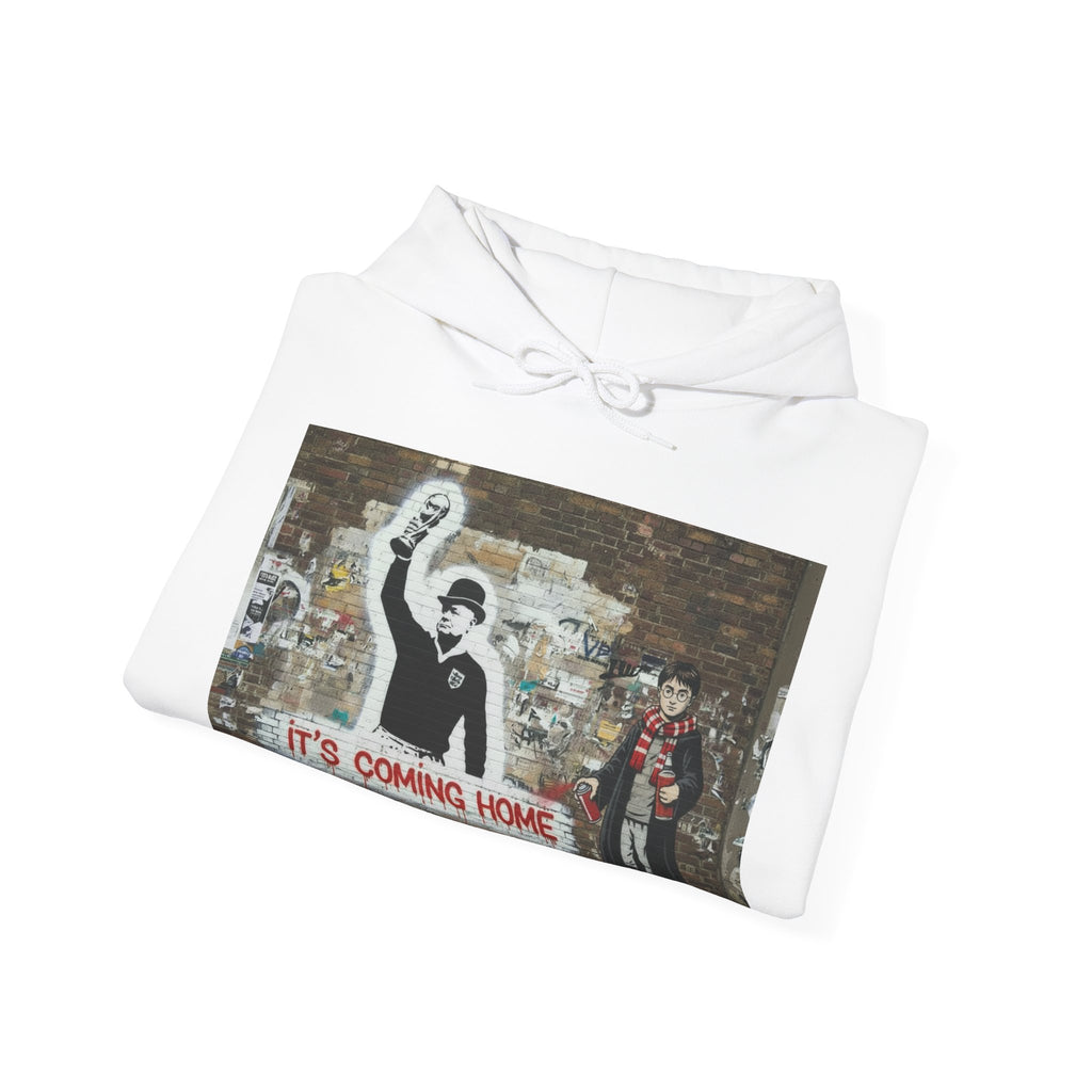 "It's Coming Home" Graphic Hoodie – Street Art Football Sweatshirt