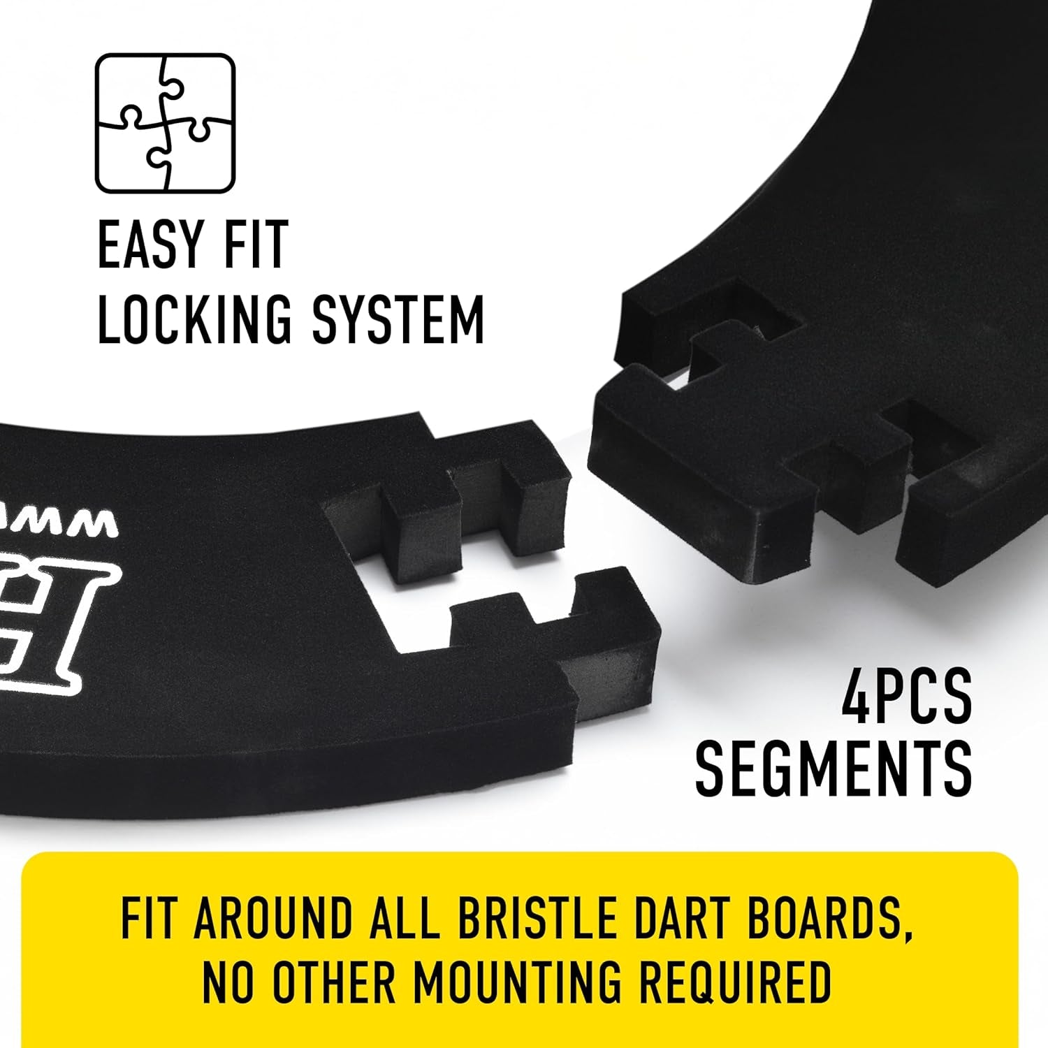 Dartboard Surround – 4-Piece Wall Protector Ring or Complete Premium Darts Bundle with Board, Trophy Darts & Oche – Home, Club & Gift Set Options