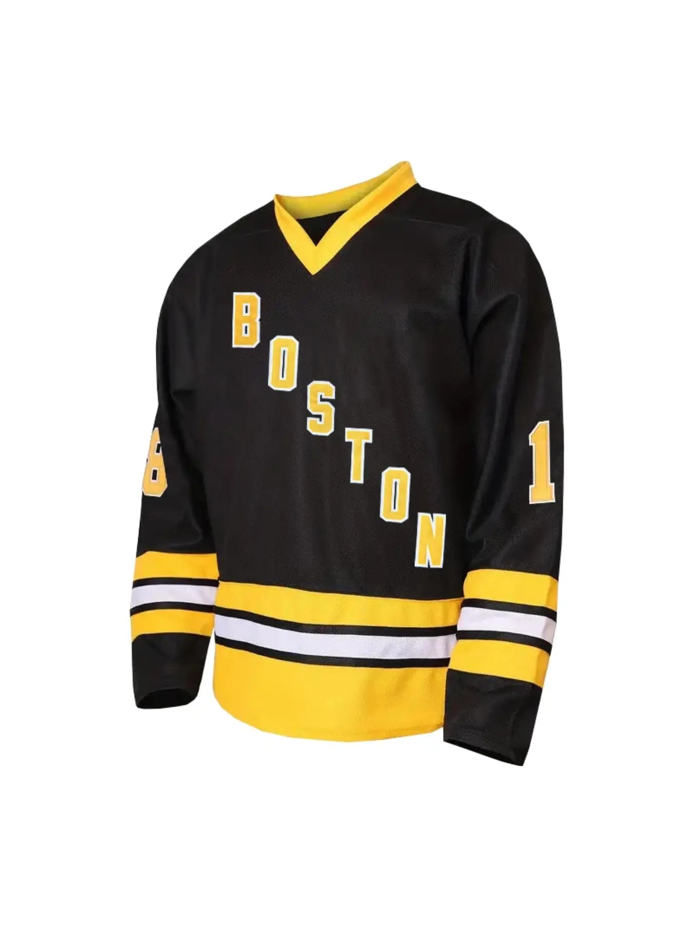 Boston Ice Hockey Jersey, Happy Gilmore #18 Jersey, Authentic Jersey, Stitched S-XXXL, 90S Hip Hop Clothing, Men'S Sportswear for Training and Competition