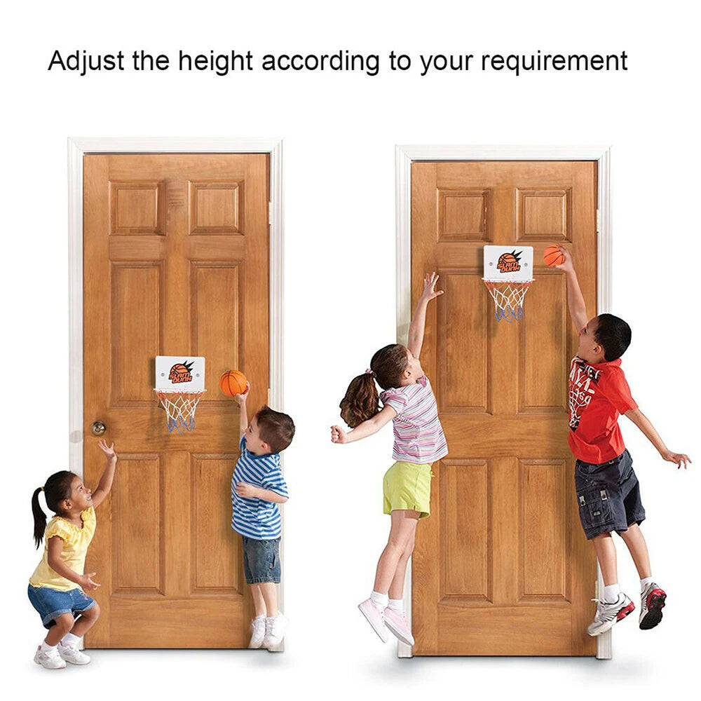 Basketball Hoop Ring Door Wall Mounted Pump Dunk Indoor for Kids Children Toy UK