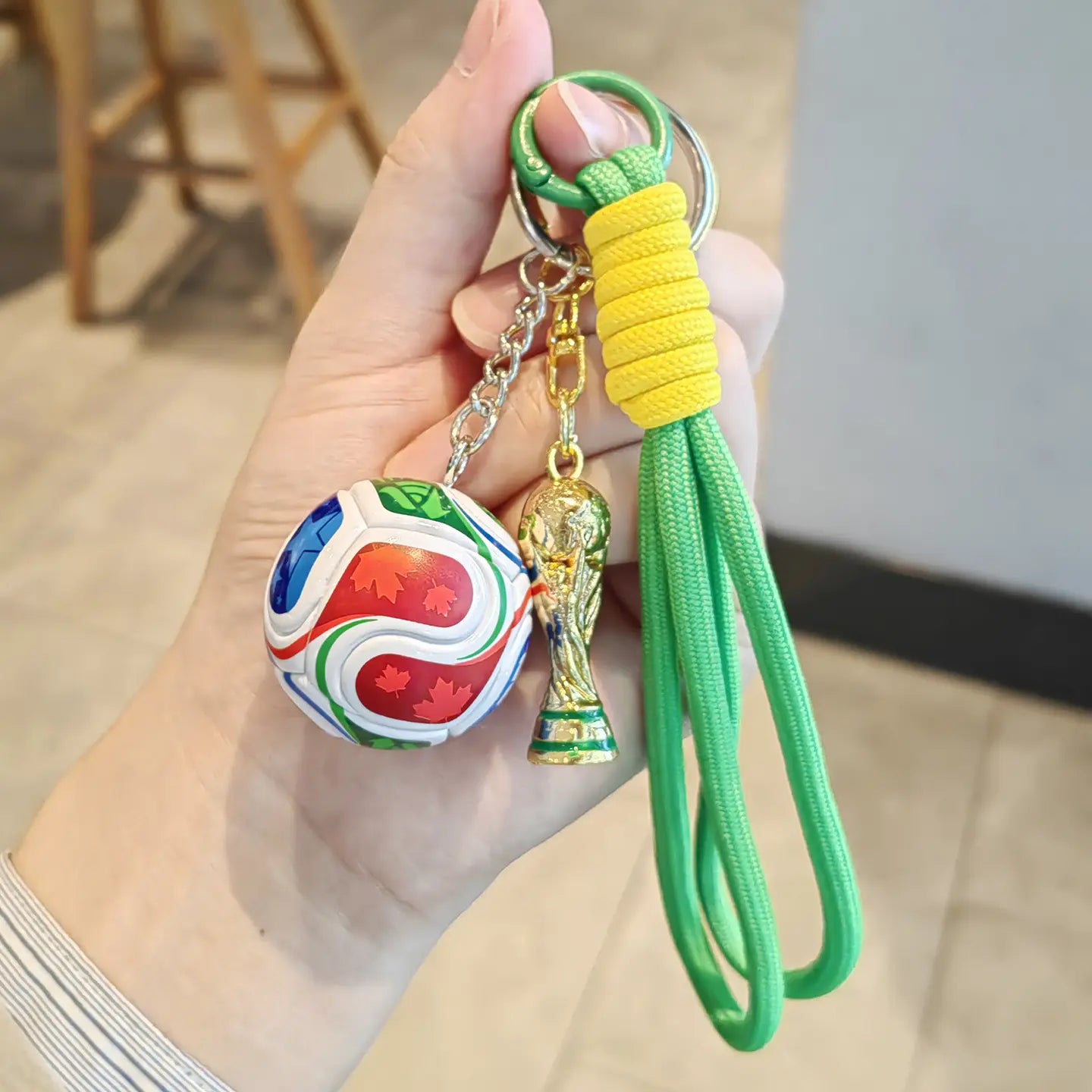 Stylish 2026 World Cup Football Pendant Keychain - the Mighty Cup! This Unique, Collectible Souvenir Is Exquisitely Designed with High - Quality, Durable Material. Eye - Catching and Attractive, It'S a Versatile Gift for Both Men and Women.