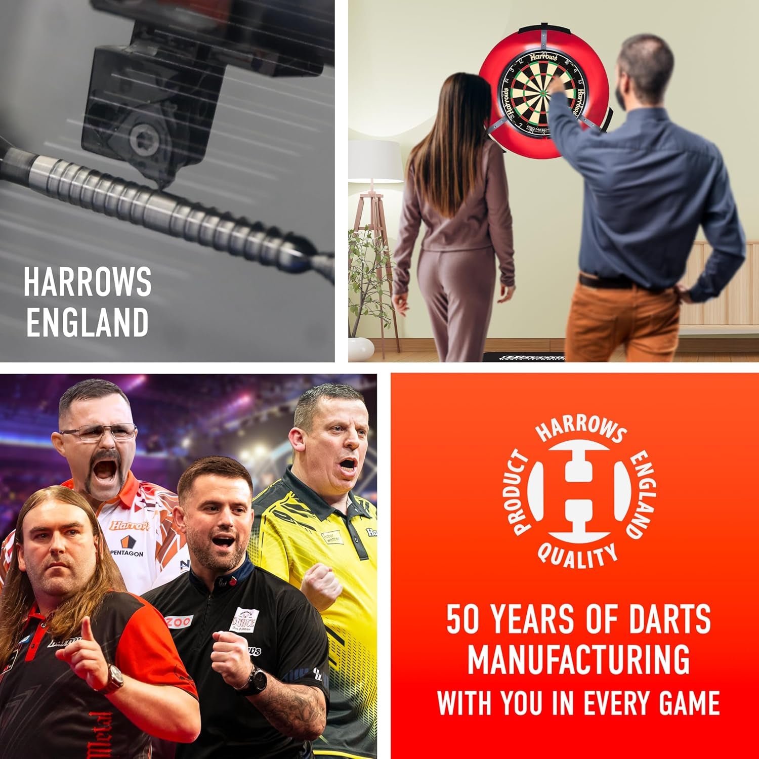 Dartboard Surround – 4-Piece Wall Protector Ring or Complete Premium Darts Bundle with Board, Trophy Darts & Oche – Home, Club & Gift Set Options