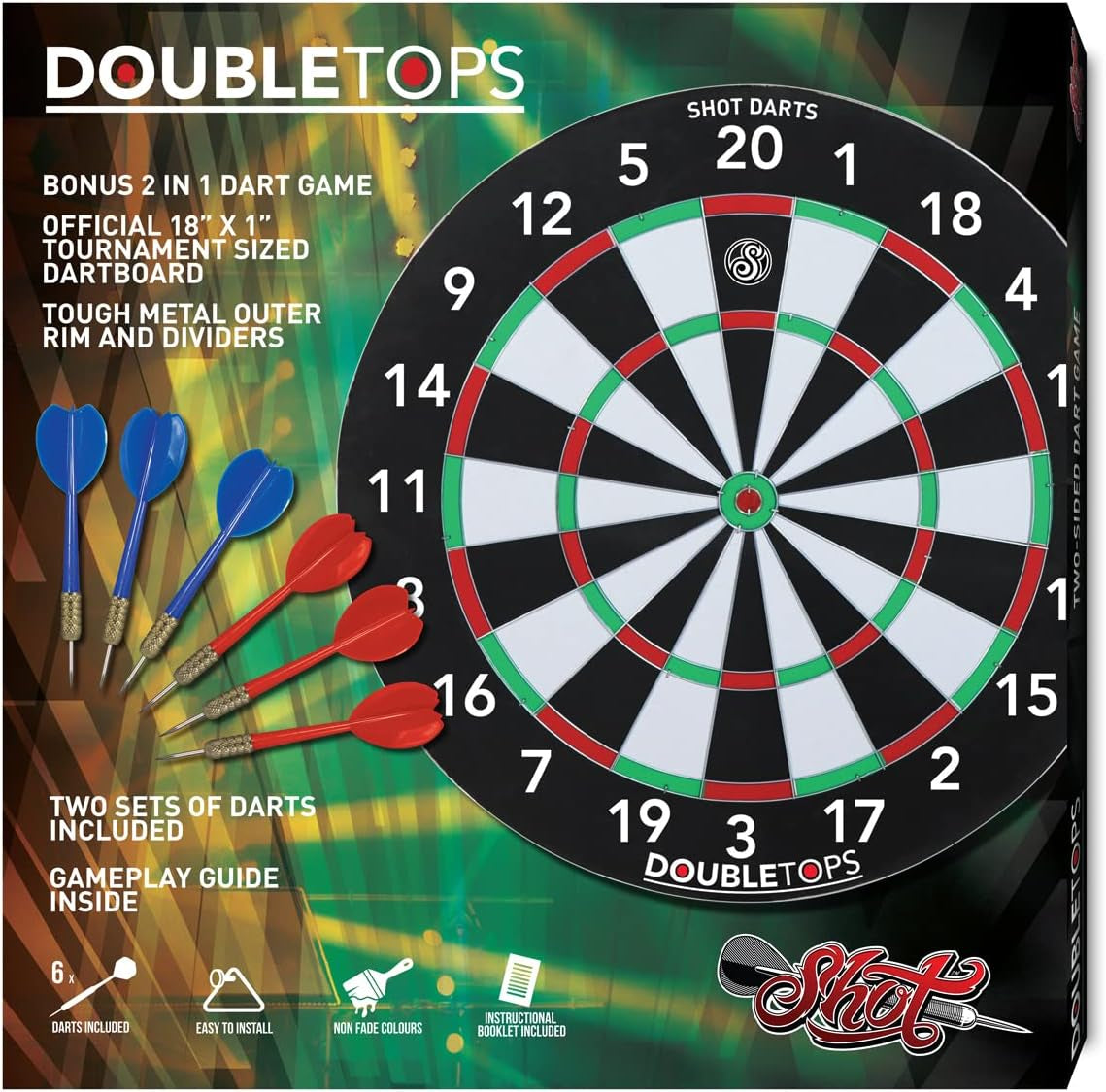 Darts Double Tops Dartboard Set