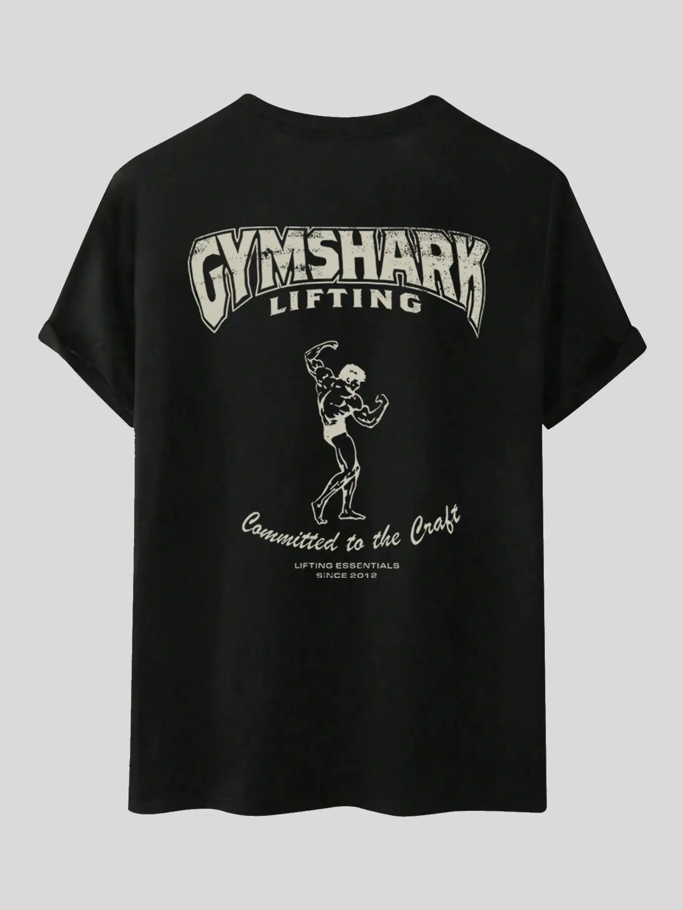 Men'S Fitted Heavyweight Gym Workout Tee, Vintage Hip Hop Style Top for Summer, Perfect for Fitness Enthusiasts