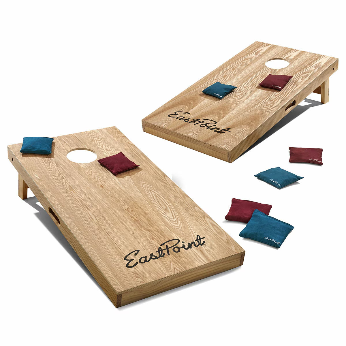 Eastpoint Wooden Heritage Cornhole Set with 8 Bean Bags