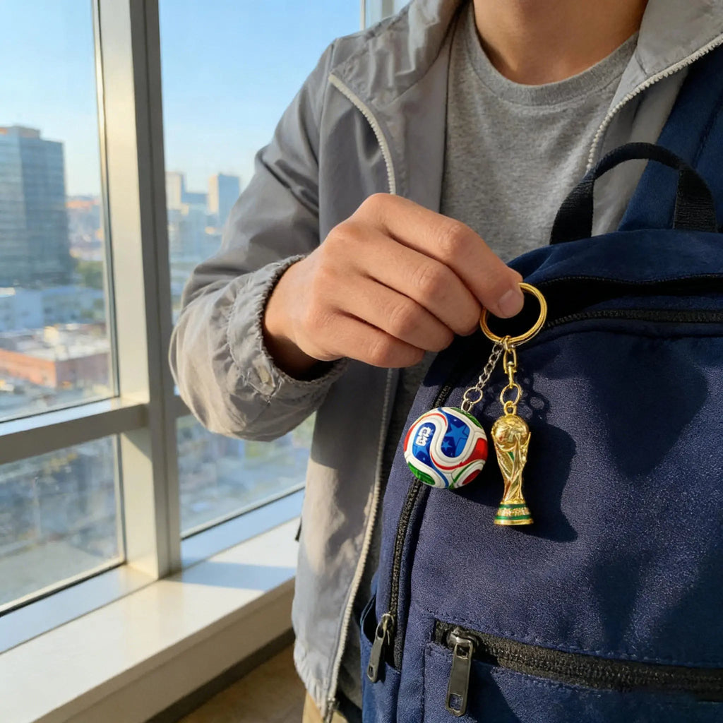 Stylish 2026 World Cup Football Pendant Keychain - the Mighty Cup! This Unique, Collectible Souvenir Is Exquisitely Designed with High - Quality, Durable Material. Eye - Catching and Attractive, It'S a Versatile Gift for Both Men and Women.