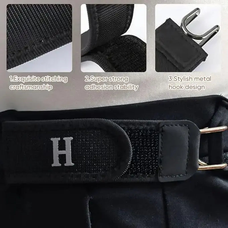 Tactical Metal Hook Elastic Belt (Unisex) - Patented No - Buckle Invisible Design | Soft Adjustable Side Belt Fashion Gift