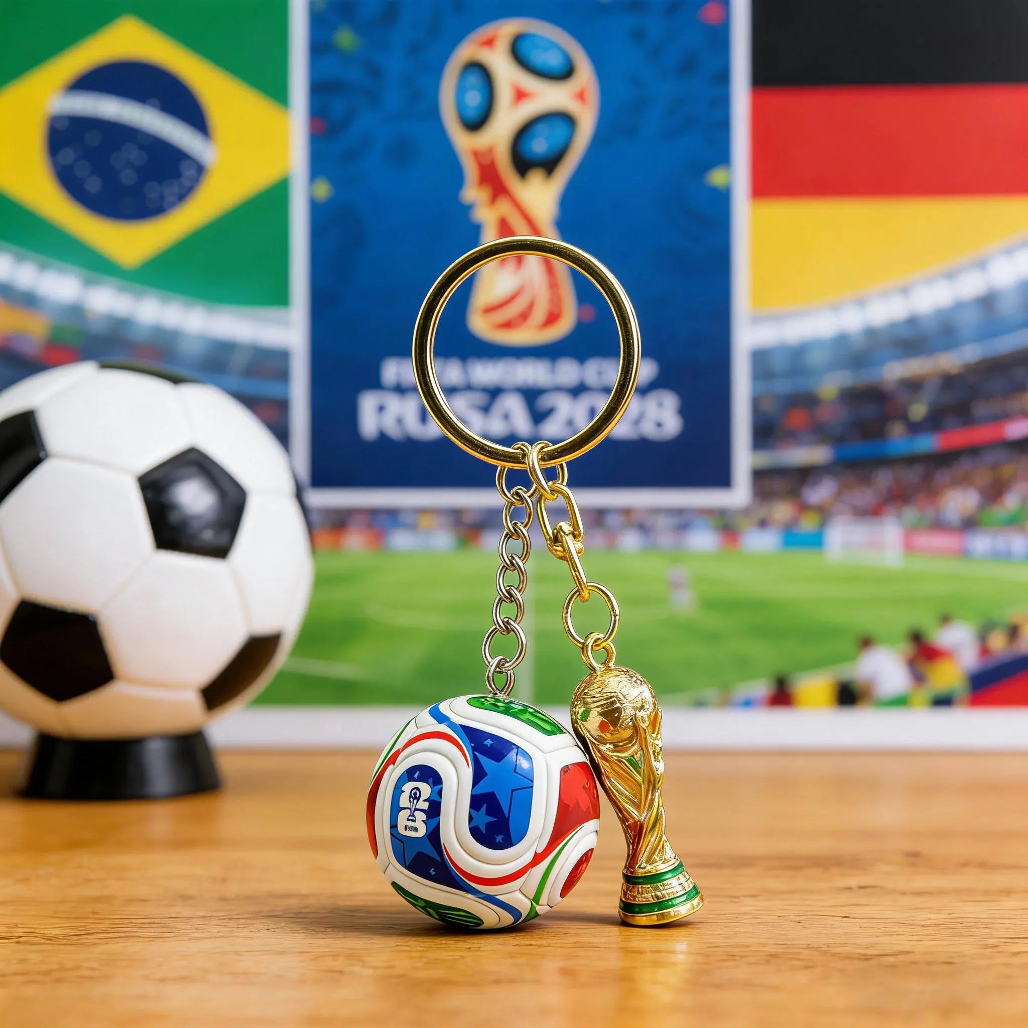 Stylish 2026 World Cup Football Pendant Keychain - the Mighty Cup! This Unique, Collectible Souvenir Is Exquisitely Designed with High - Quality, Durable Material. Eye - Catching and Attractive, It'S a Versatile Gift for Both Men and Women.